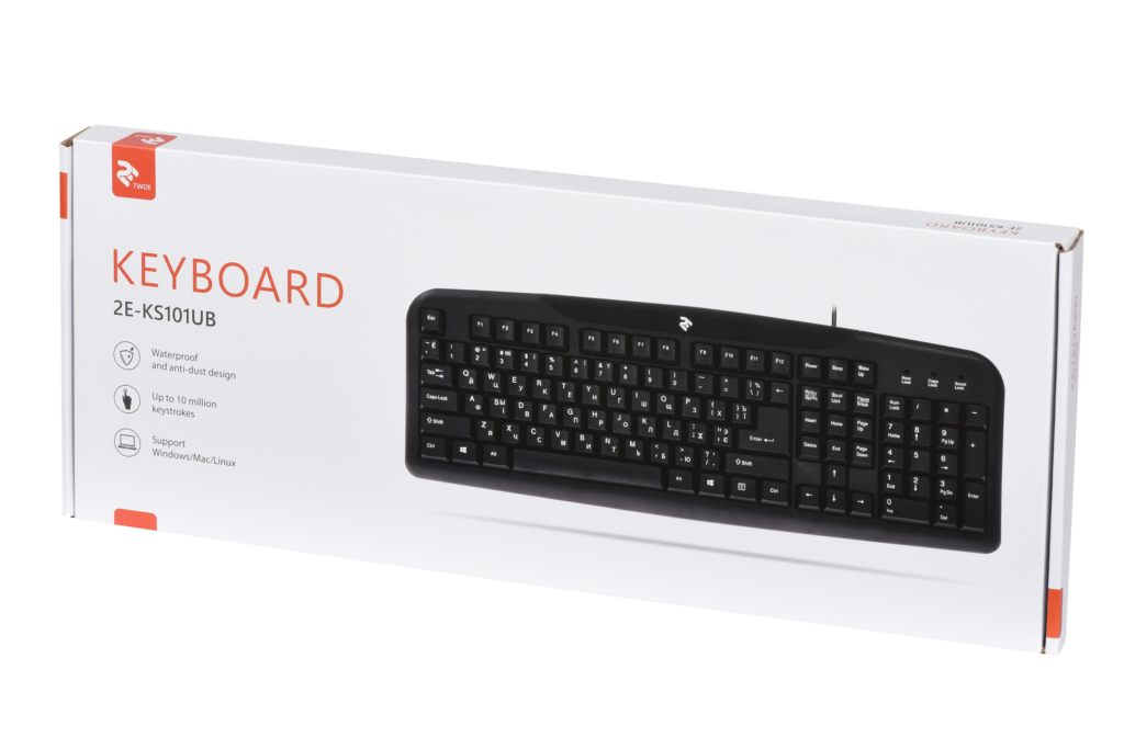 Keyboard 2E KS 101 USB Black