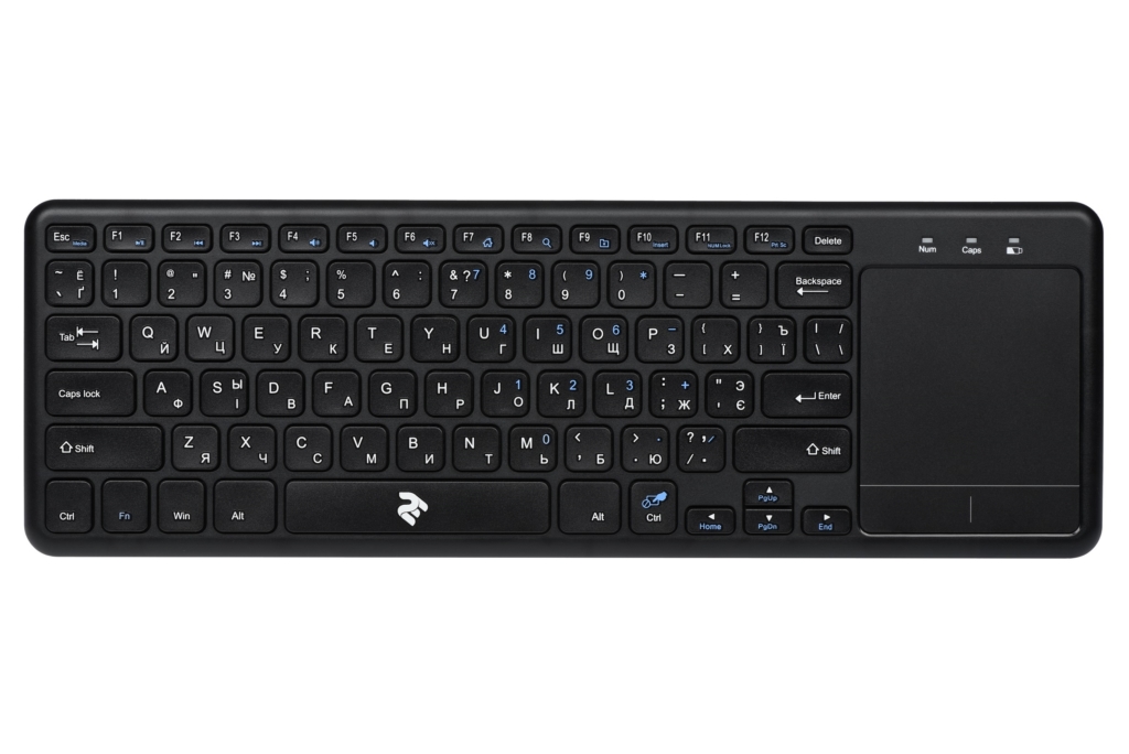 2E Клавіатура ножнична KT100 78key, WL, EN/UK/RU, чорний
