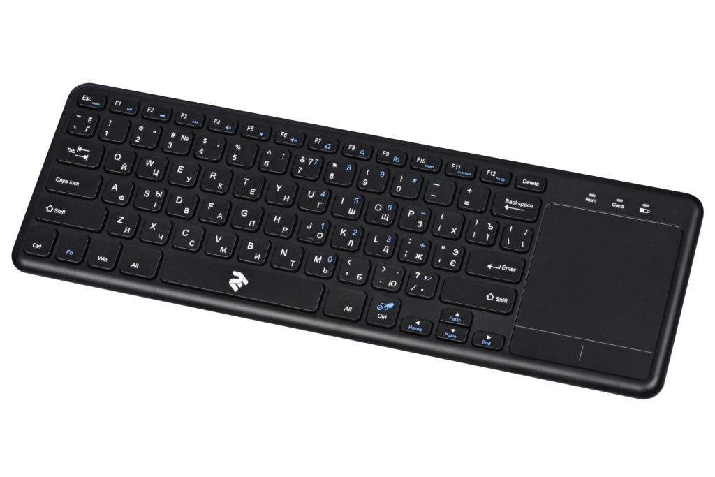2E Клавіатура ножнична KT100 78key, WL, EN/UK/RU, чорний