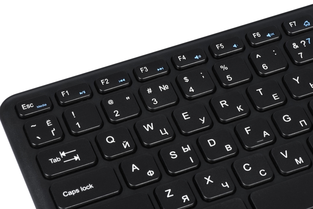 2E Клавіатура ножнична KT100 78key, WL, EN/UK/RU, чорний