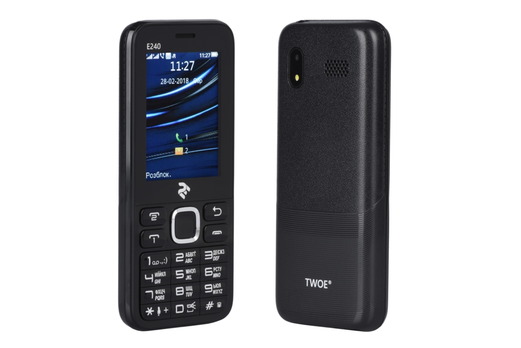Мобільний телефон 2E E240 DualSim Black