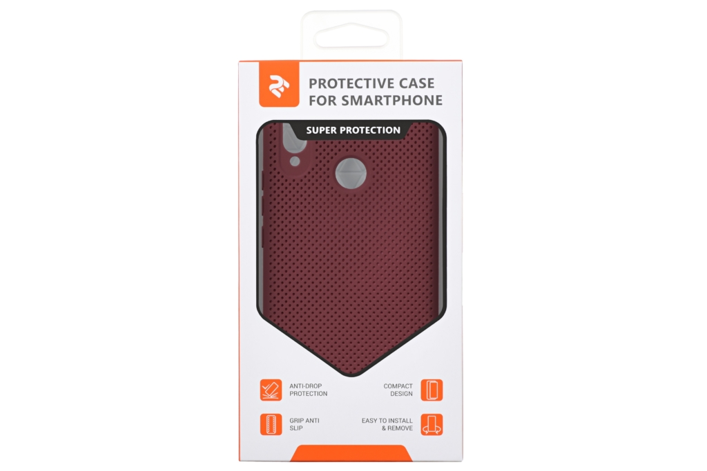 2Е Case for Huawei P Smart+, Dots, Marsala