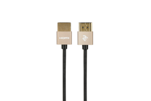 Кабель 2Е HDMI 2.0 Gen 2 Ultra Slim Cable Gold 1m
