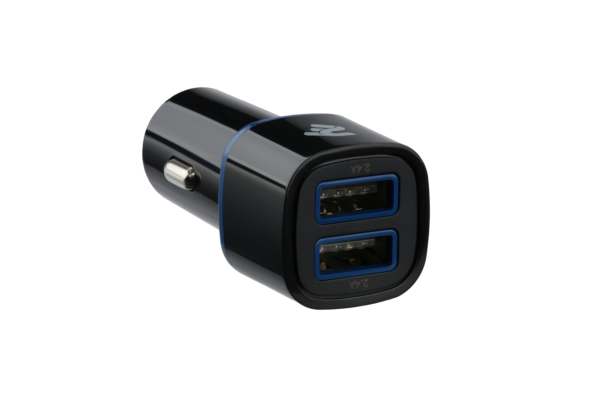 2E Автомобільний ЗП Dual USB Car Charger 2.4A&2.4A, black