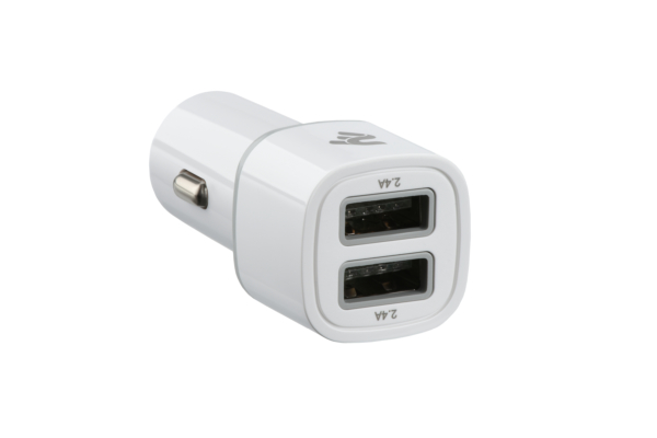 Автомобильное ЗУ 2E Dual USB Car Charger 2.4Ax2.4A White
