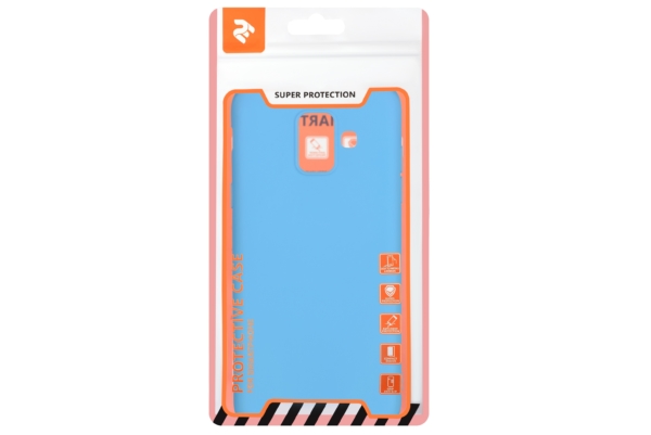 2E Basic Case for Samsung Galaxy A6 2018 (A600), Soft touch, Blue