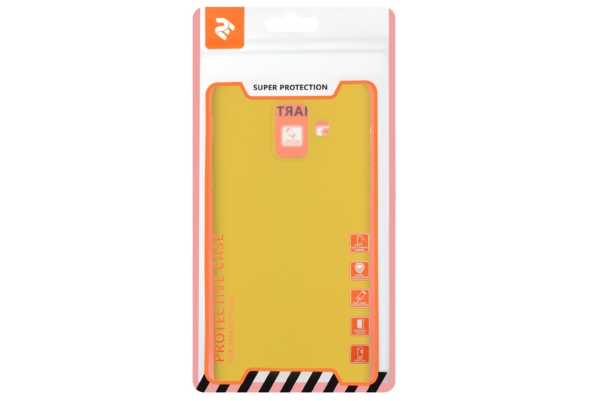 2E Basic Case for Samsung Galaxy A6 2018 (A600), Soft touch, Mustard