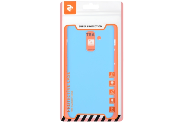 2E Basic Case for Samsung Galaxy A6+ 2018 (A605), Soft touch, Blue