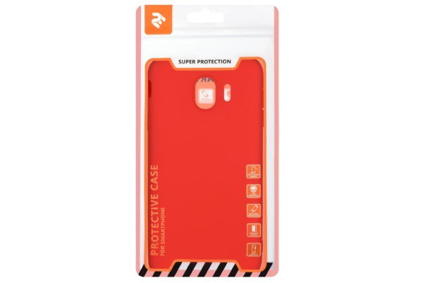 2E Basic Case for Samsung Galaxy J4 2018 (J400), Soft touch, Red