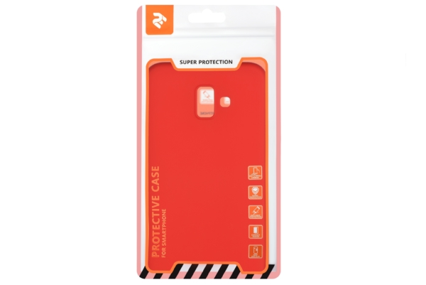 2E Basic Case for Samsung Galaxy J6 Plus 2018 (J610), Soft touch, Red