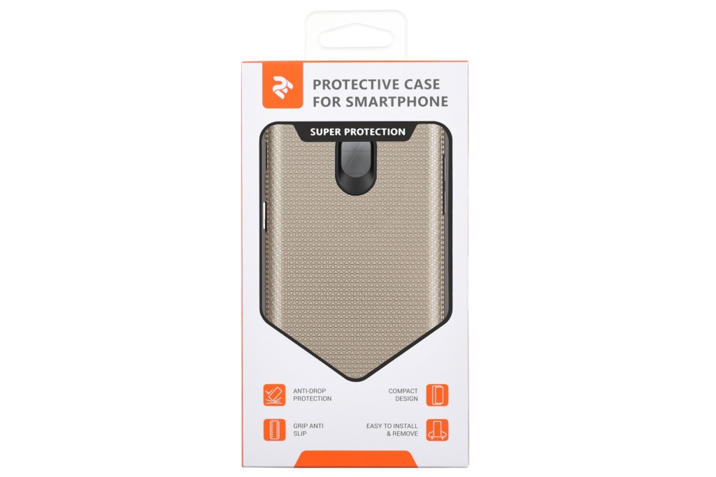2Е Case for Samsung Galaxy J7 2017 (J730), Triangle, Gold
