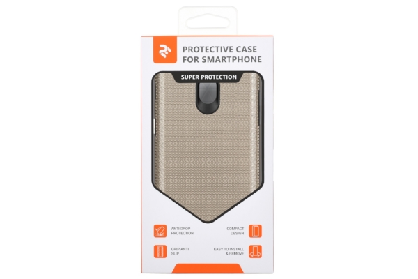 2Е Case for Samsung Galaxy J7 2017 (J730), Triangle, Gold