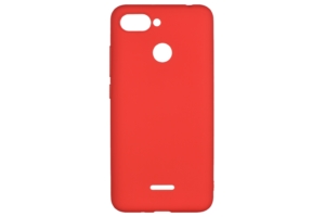 2E Basic Case for Xiaomi Redmi 6, Soft touch, Red