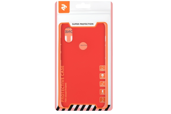 2E Basic Case for Xiaomi Redmi Note 6 Pro, Soft touch, Red