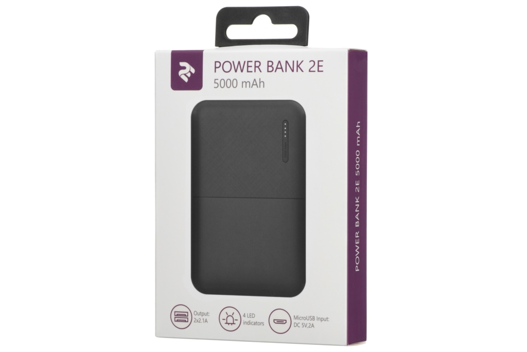 Power Bank 2Е 5000 mAh Black