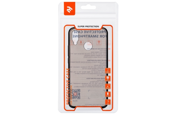 2E Basic Case for Huawei P Smart+, Crystal , Black