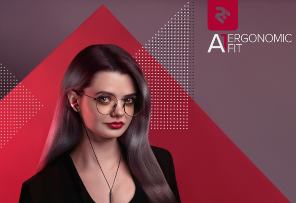 Навушники 2E A1 ErgonomicFit, Red
