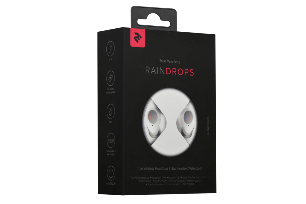 2E Навушники RainDrops True Wireless Waterproof Mic White