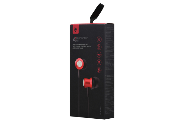Навушники 2E A1 ErgonomicFit, Red