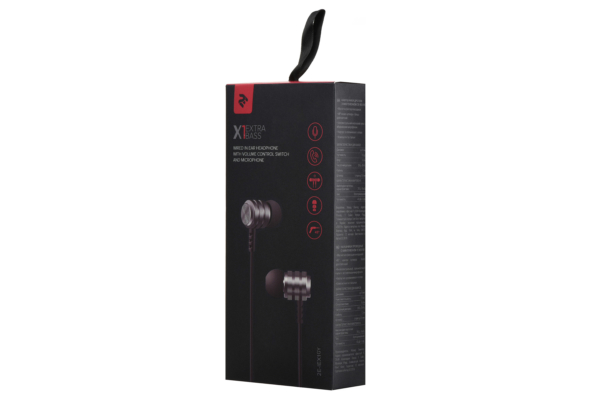 Навушники 2E X1 Extra Bass, Grey