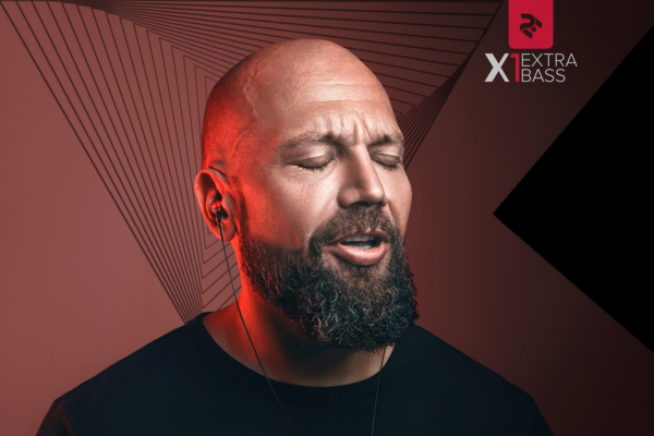 Навушники 2E X1 Extra Bass, Red