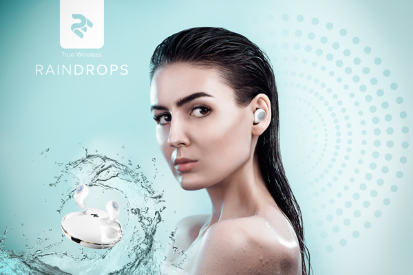 2E Навушники RainDrops True Wireless Waterproof Mic White