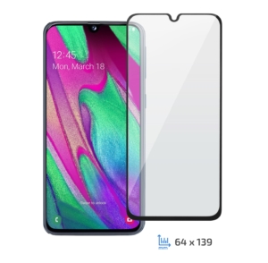 Захисне скло 2E Samsung Galaxy A40, 2.5D FCFG, black border
