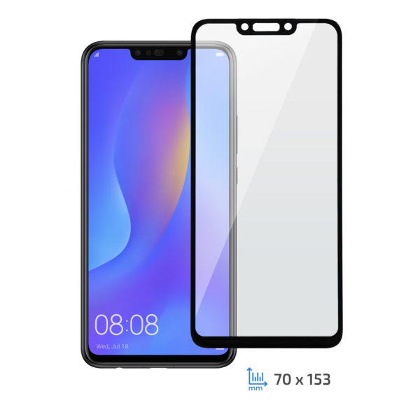 Защитное стекло 2E Huawei P Smart+, 3D Black border FG