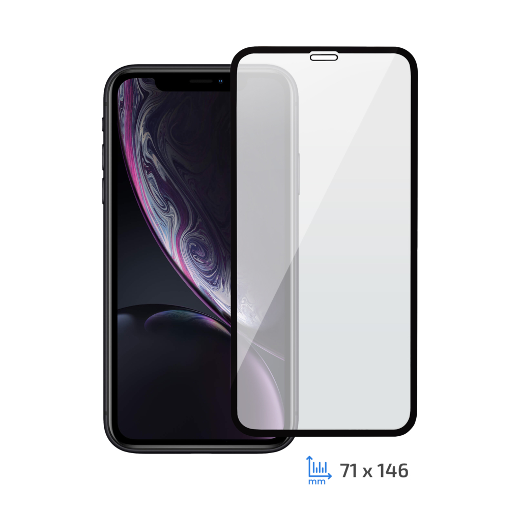 Защитное стекло 2E iPhone XR/11 6.1, 3D black border FG
