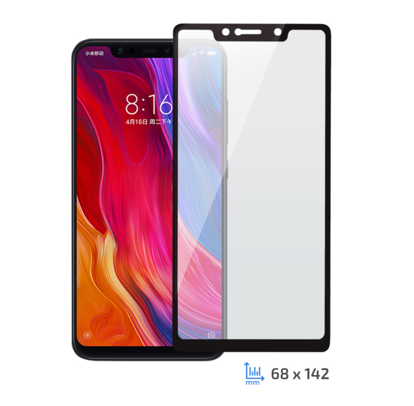 Защитное стекло 2E Xiaomi Mi 8 SE, 3D Black border FG