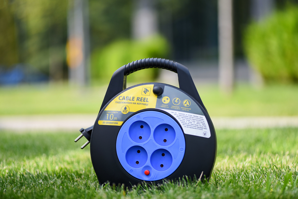 Extension Cord Reel 2E with 4 Plugs, manual, Р20, 2Gх1.5mm, 10 m