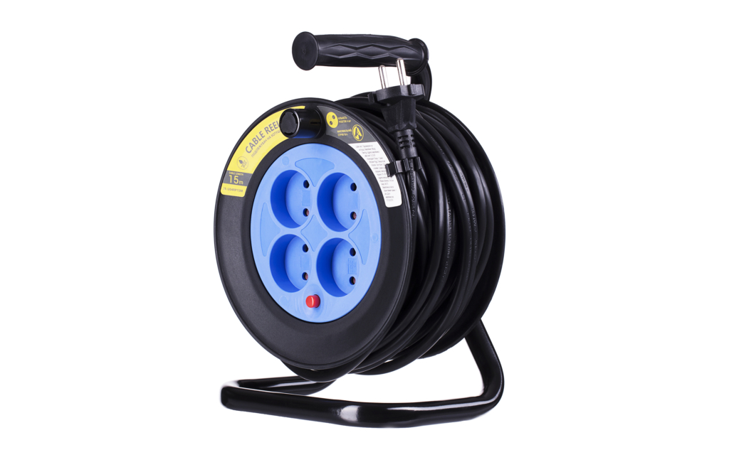 Extension Cord Reel 2E with 4 Plugs, ІР20, 2Gх1.5mm, 15 m