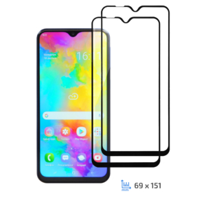 Комплект 2 в 1 Захисне скло 2E Samsung Galaxy M20, 2.5D black border FCFG