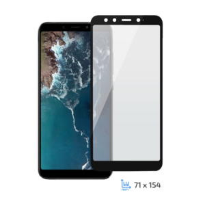 Protective Glass 2E Xiaomi Mi A2, 2.5D black border FG