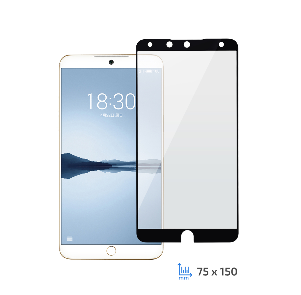 Захисне скло 2E Meizu 15 Plus, 2.5D black border EG