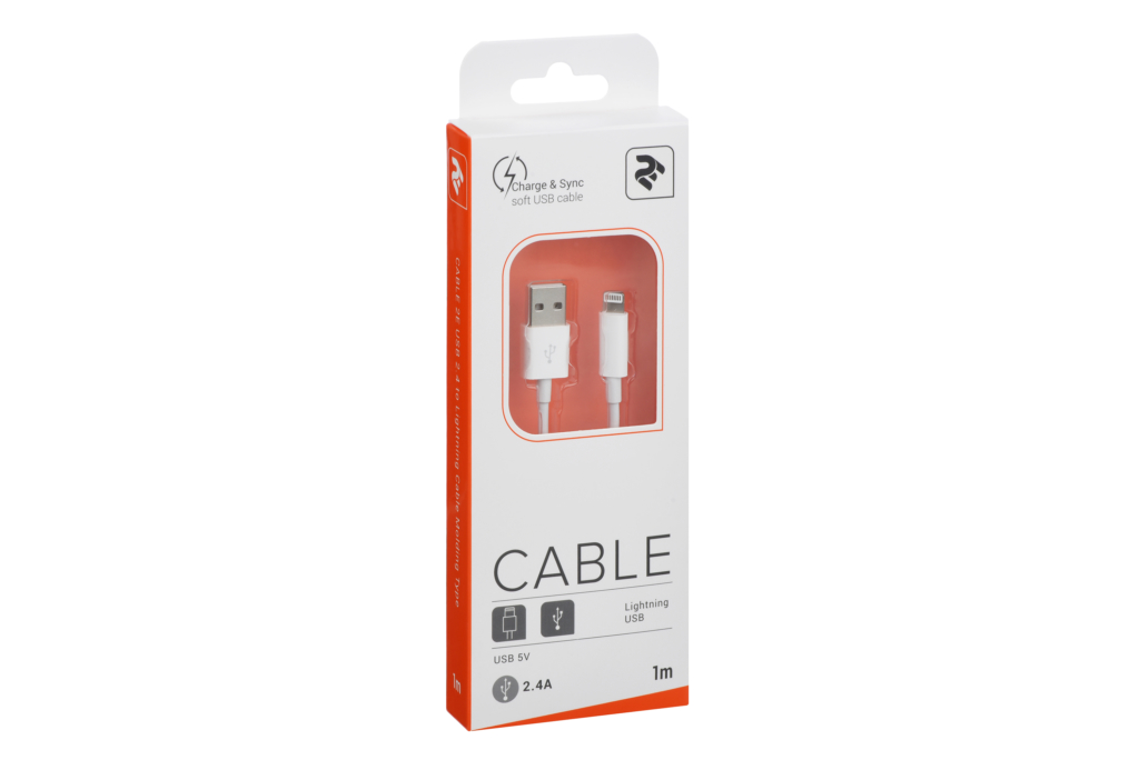 Кабель 2E USB 2.0 to Lightning Cable, Molding Type