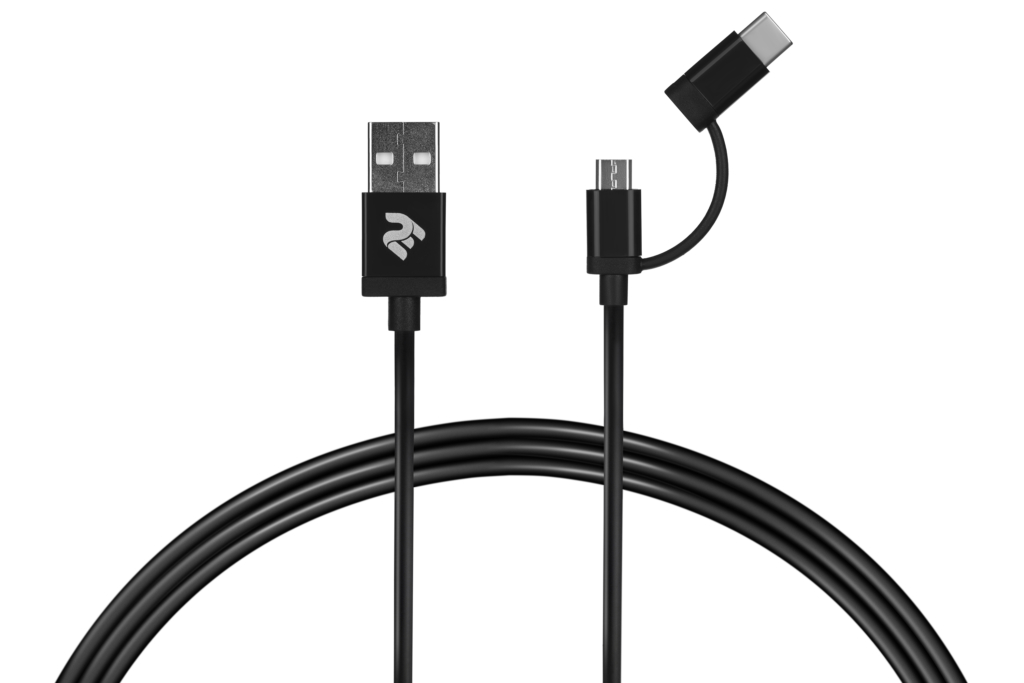 Кабель 2E USB to Micro+Type C