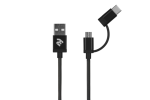 Кабель 2E USB to Micro+Type C