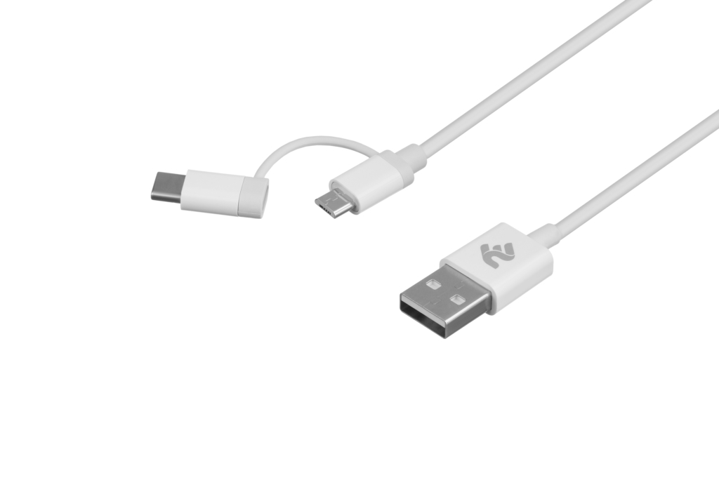 Кабель 2E USB to Micro+Type C