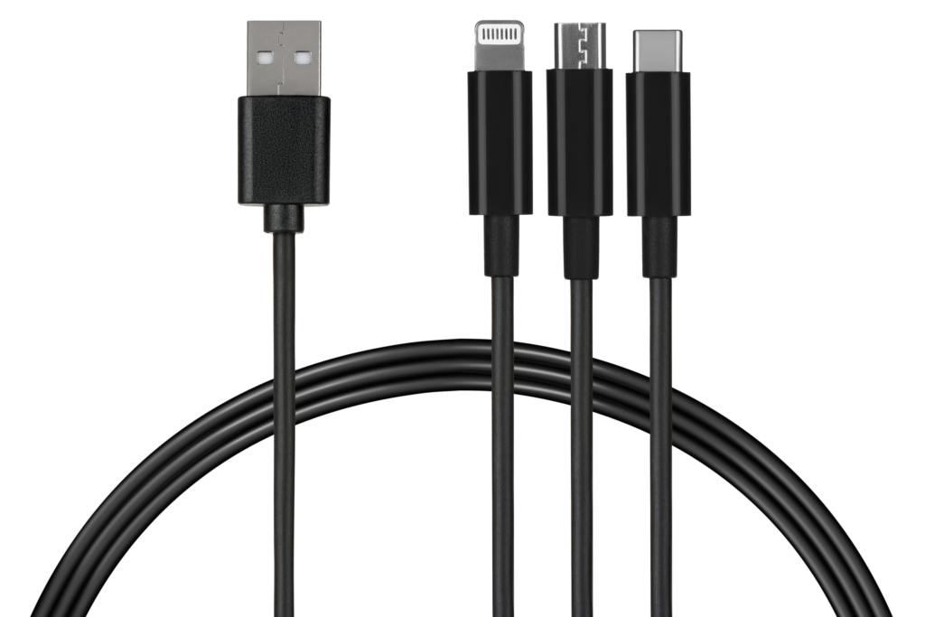 Кабель 2E USB 3 in 1 Micro/Lightning/Type C