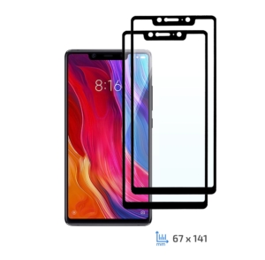Protective Glass Set 2 in 1 2E Basic for Xiaomi Mi 8 SE, FCFG, Black