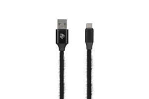 Кабель 2E Fur USB 2.0 to MicroUSB Cable, 1м, Black