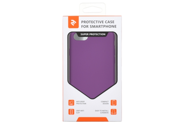 2Е Case for Apple iPhone 7/8, Liquid Silicone, Purple