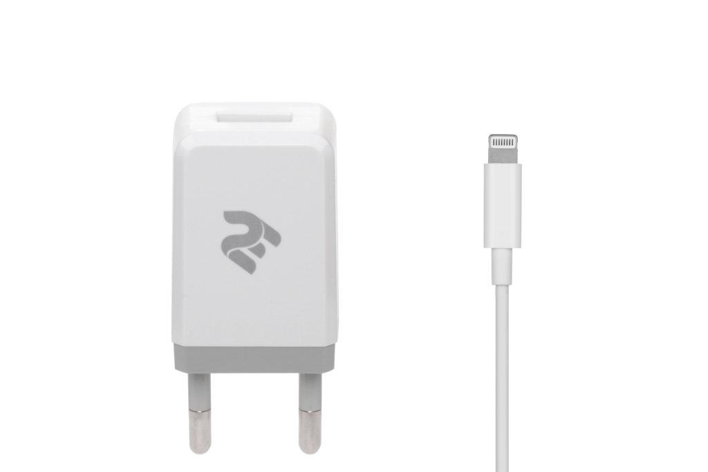Сетевое ЗУ USB Wall Charger+кабель Lightning, White