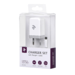 Network Charger USB Wall Charger+Cable MicroUSB, White