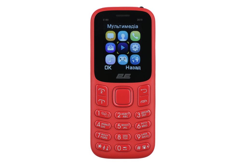 Mobile Phone 2E E180 2019 DualSim Red