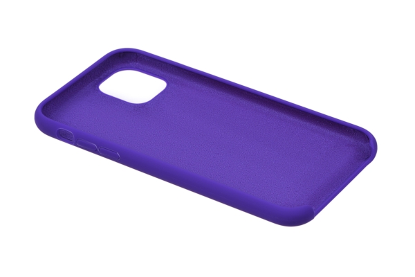 2Е Case for Apple iPhone 11 Pro Max, Liquid Silicone, Dark Purple