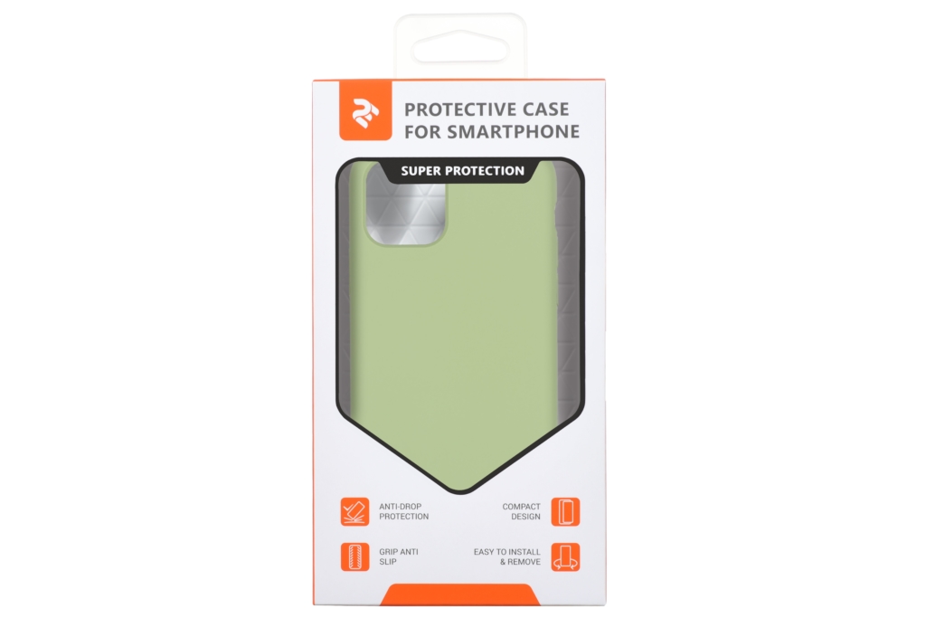 2Е Case for Apple iPhone 11 Pro Max, Liquid Silicone, Light Green