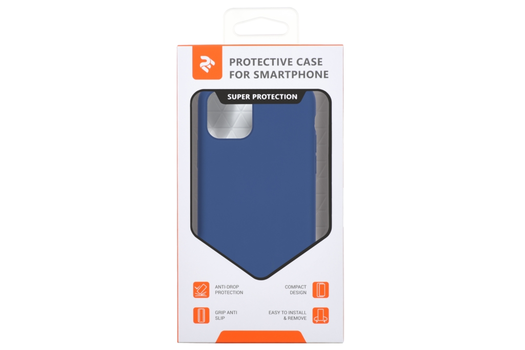 2Е Case for Apple iPhone 11 Pro Max, Liquid Silicone, Navy