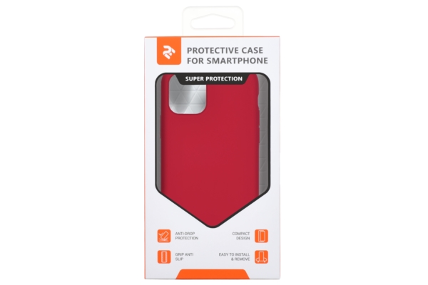 Чехол 2Е для Apple iPhone 11 Pro Max, Liquid Silicone, Red